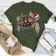 Sea Turtle Christmas Lights Santa Hat Merry Christmas T-Shirt Unique Gifts
