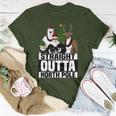 Straight Outta North Pole Christmas Pajama T-Shirt Unique Gifts