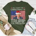 All I Want For Christmas Is A New President Trump 2024 Xmas T-Shirt Unique Gifts