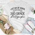 2022-2023 Last Day Autographs School 3Rd Grade Keepsake Unisex T-Shirt Unique Gifts