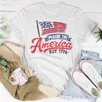 4Th Of July 2023 Patriotic Made-In-America Est 1776 Gifts Unisex T-Shirt Unique Gifts