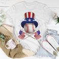 4Th Of July American Baseball Uncle Sam Hat Funny Unisex T-Shirt Unique Gifts