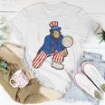 Abraham Lincoln Playing Volleyball Funny 4Th Of July Unisex T-Shirt Unique Gifts