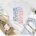 All American Western Girl Cowgirl Cowboy Boots 4Th Of July Unisex T-Shirt Unique Gifts