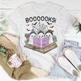 Boooks Cute Ghost Book Worm Nerd Halloween Spooky Party T-Shirt Funny Gifts