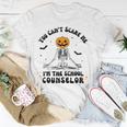 You Cant Scare Me Im The School Counselor Halloween Skeleton T-Shirt Unique Gifts