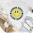 Choose Happy 70S Yellow Smile Face Cute Smiling Face T-Shirt Unique Gifts