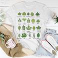 Different Types Of Tree Leaves Common Leaves Nature Lovers Unisex T-Shirt Unique Gifts