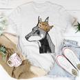 Doberman Pinscher Dog Wearing Crown T-Shirt Unique Gifts