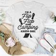 Funny Im A Flip Flops And Camping Kinda Girl Unisex T-Shirt Unique Gifts