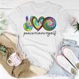 Funny Peace Love Golf Tie Dye Golf Lovers Golfer Golfing Unisex T-Shirt Funny Gifts