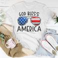 God Bless America Sunglasses Usa Flag Patriotic 4Th Of July Unisex T-Shirt Unique Gifts