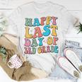 Happy Last Day Of 3Rd Grade Last Day Of School Groovy Unisex T-Shirt Unique Gifts