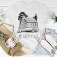 My Happy Place A Cabin In The Woods T-Shirt Unique Gifts