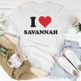 I Heart Savannah First Name I Love Personalized Stuff Unisex T-Shirt Unique Gifts
