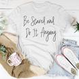 Inspirational Courage Bravery Script Typography Quote T-Shirt Unique Gifts