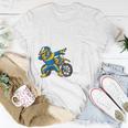 Kids 8Th Birthday Dabbing Motocross Bike Boy 8 Years Old Unisex T-Shirt Unique Gifts