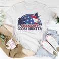 Legendary Goose Hunter American Flag Hunting Unisex T-Shirt Unique Gifts
