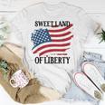 Memorial Day Sweet Land Of Liberty American Flag Unisex T-Shirt Funny Gifts