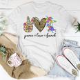 Peace Love Beach Summer Vacation Beach Lovers Vacation Funny Gifts Unisex T-Shirt Unique Gifts