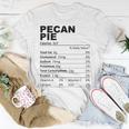 Pecan Pie Nutritional Facts Dessert Food Lovers T-Shirt Unique Gifts