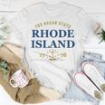 Rhode Island Pride State Flag Native Ocean State Unisex T-Shirt Unique Gifts