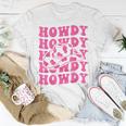 Rodeo White Howdy Western Retro Cowboy Hat Southern Cowgirl Unisex T-Shirt Unique Gifts