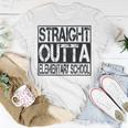 Straight Outta Elementary School Boys Girl Graduation 2023 Unisex T-Shirt Unique Gifts