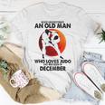Never Underestimate An Old December Man Who Loves Judo T-Shirt Funny Gifts