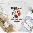 Never Underestimate An Old March Man Who Loves Judo T-Shirt Funny Gifts