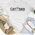 Worlds Best Cat Dad Ever Vintage Cat Dad Father Day Men Unisex T-Shirt Unique Gifts