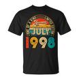 23 Years Old Decoration Born In July 1998 23Rd Birthday Unisex T-Shirt