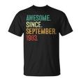 40 Year Old Awesome Since September 1983 40Th Birthday T-Shirt