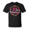 70Th Birthday 70 And Fabulous T-Shirt