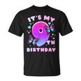 9Th Birthday Girl 9 Years Butterflies And Number 9 Unisex T-Shirt