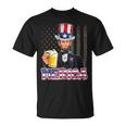 Abraham Lincoln 4Th Of July Merica American Flag Men Women Unisex T-Shirt