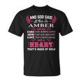 Amber Name Gift And God Said Let There Be Amber V3 Unisex T-Shirt