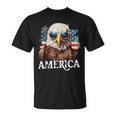 America Patriotic Eagle 4Th Of July American Flag Unisex T-Shirt