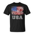 American Flag Usa United States Of America Us 4Th Of July Usa Funny Gifts Unisex T-Shirt