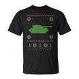 Army Tank Ugly Sweater Christmas T-Shirt