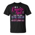 As A Cancer Girl I Have Three Sides - Astrology Zodiac Sign Unisex T-Shirt