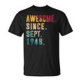 Awesome Since September 1948 75 Years Old 75Th Birthday T-Shirt