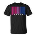 Barcode Bisexual Pride LgbtLesbian Gay Flag Gifts Unisex T-Shirt