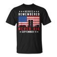 Basic Design American Flag Heroes Remember Day 911 Unisex T-Shirt