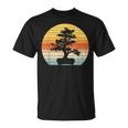 Bonsai Tree Vintage Japanese Bonsai Tree Sun T-Shirt