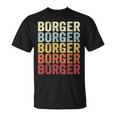 Borger Texas Borger Tx Retro Vintage Text T-Shirt