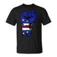 Cape Verde Cape Verdean Flag Power Handfist Cabo Pride Unisex T-Shirt