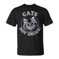 Cats Not Drugs Munchkin British Longhair T-Shirt