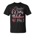 Chapter 60 Fabulous Since 1963 60Th Birthday Queen T-Shirt