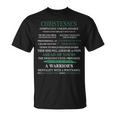 Christensen Name Gift Christensen Completely Unexplainable Unisex T-Shirt